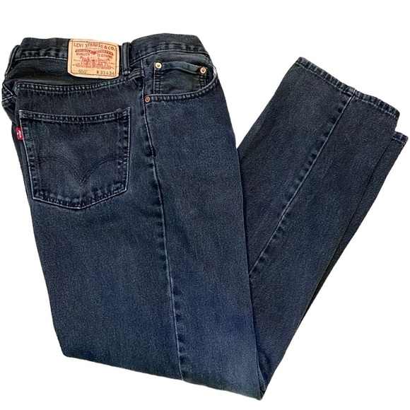 Levi's Other - Levi’s 550 Relaxed Fit Straight Leg Black Jeans